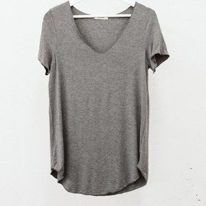 Jane Soft Charcoal Short Sleeve Rayon Top